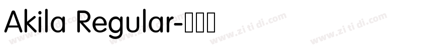 Akila Regular字体转换